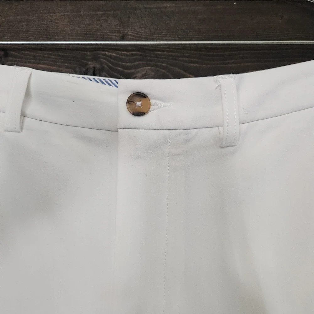Donald Ross Mens White Walker II Golf Shorts Performance Stretch Size 34 NEW